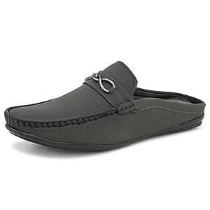 SIR CORBETT Leather Back Open Loafers Shoes