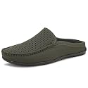 SIR CORBETT Leather Back Open Mule Loafers