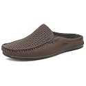 SIR CORBETT Leather Back Open Mule Loafers
