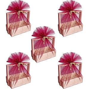 siri decore wooden basket hamper for gift decoration empty house hold decorations pine wood gifting basketfancy handmade basket ideal for gifting square basket box 8x5x25 inch 550 gm pack of 5