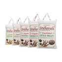 siridhanyalu Millets Kodo, Little, Foxtail, Barnyard, Browntop Mixed Millet (4.8 kg, Pack of 5)