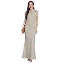 SIRIL Western Dress Polyester Solid Dress