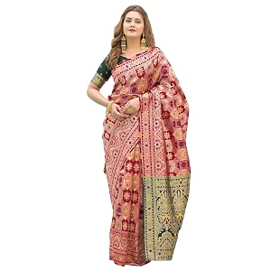 SIRIL Womens Banarasi Weaving Soft Silk Saree