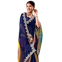 SIRIL Women39s Chiffon Bandhani Printed Saree Sequence