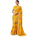 SIRIL Women39s Chiffon Bandhani Printed Saree Sequence