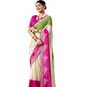 SIRIL Women39s Chiffon Bandhani Printed Saree Sequence