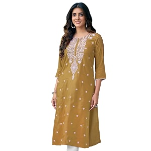 SIRIL Womens Cotton Blend Straight Fit Straight