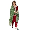 SIRIL Women39s Cotton Blend Sequence Embroidery Straight