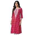 SIRIL Women39s Cotton Blend Straight Fit Straight