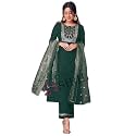 SIRIL Women39s Cotton Blend Sequence Embroidery Straight