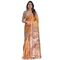 SIRIL Women39s Cotton Linen Printed Handloom Saree