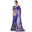 SIRIL Women's Cotton Linen Printed Readymade Saree 1 Minute Ready to Wear Saree With Unstitched Blouse Piece