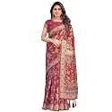 SIRIL Women39s Cotton Linen Printed Handloom Saree