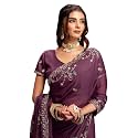 SIRIL Women39s Georgette Embroidery Saree With Unstitched