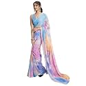 SIRIL Women39s Georgette Printed One Minute Saree