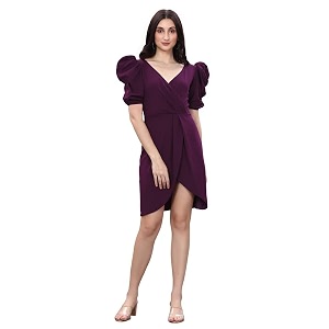 SIRIL Womens Knitted Stretchable Bodycon Polyester Mini