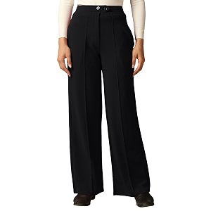SIRIL Womens Polyester Solid Regular Fit Trouser