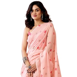 SIRIL Womens Printed Chanderi Cotton One Minute