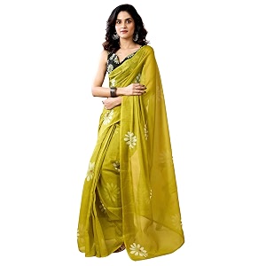 SIRIL Womens Printed Chanderi Cotton One Minute