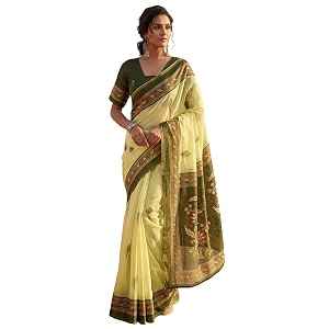SIRIL Womens Printed Chanderi Cotton One Minute