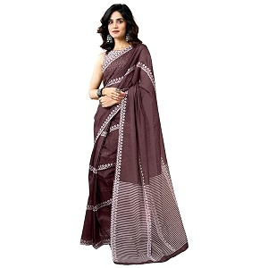 SIRIL Womens Printed Chanderi Cotton One Minute