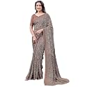 SIRIL Women39s Printed Silk Crepe Saree with
