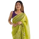 SIRIL Women39s Silk Blend Sequence Embroidery Saree