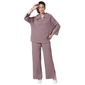 SIRIL Womens Solid Co-Ord Set