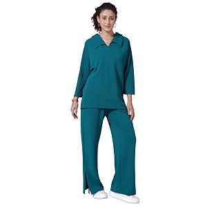 SIRIL Womens Solid Co-Ord Set