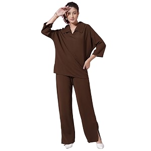 SIRIL Womens Solid Co-Ord Set
