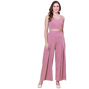 siril co ord set for women stylish 2 piece co-ord set pink coords set for women 358tk7038-xl_pink