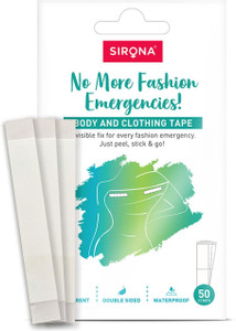 sirona double-sided strips clothe tape fashion cello tape manual set of 16 white