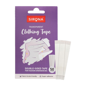 sirona double sided strips super adhesive transparent clothing tape manual