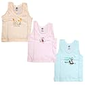 Regular Fit Vest for Boys Baniyan/Vest for Kids Printed Multicolor Cotton Blend -KID61(Pack of 3)