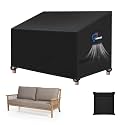 SIRUITON 51.5" Patio Sofa Cover Waterproof & 500D Garden Bench Cover