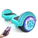 SISIGAD Scooter for Kids Ages 6-12, Bluetooth and 6.5" Colorful Lights Wheels