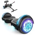 SISIGAD Scooters for Kids Ages 7-12, with Built-in Bluetooth Speaker and 6.5" Colorful Lights Wheels, Safety Certified Self Balancing Scooter