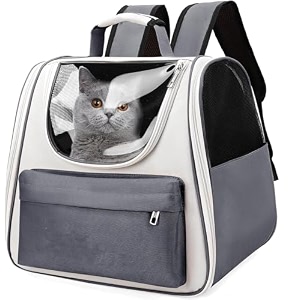 cat pet carrier backpack large travel space carrier bag easy access for pets breathable amp soft backpacks ideal use for dog puppy outdoor trip ss-02