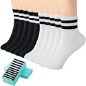 SISOSOCK Quarter Crew Cotton Socks for Women
