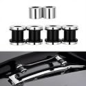 4-Point Docking Hardware Kit for Harley Davidson Touring 2009-2026 Road King Street Glide Road Glide Electra Glide, Chrome Quick Release Sissy Bar Luggage Rack Mounting Kit, Replaces 53929-09A