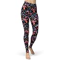 sissycos Women's 80s Leggings Neon Artistic Splash Printed Pants