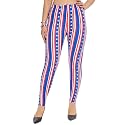 sissycos Women's 80s Leggings Neon Artistic Splash Printed Pants