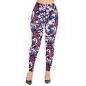 sissycos Women's 80s Leggings Neon Artistic Splash Printed Pants
