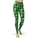 sissycos Women's 80s Leggings Neon Artistic Splash Printed Pants