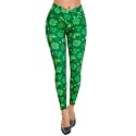 sissycos Women's Christmas Halloween Crossover Leggings High Waisted