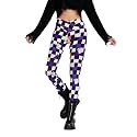 sissycos Women's Christmas Halloween Crossover Leggings High Waisted