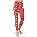 sissycos Women's Christmas Halloween Crossover Leggings High Waisted