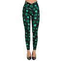 sissycos Women's Christmas Halloween Crossover Leggings High Waisted