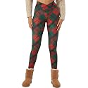 sissycos Women's Christmas Halloween Crossover Leggings High Waisted