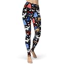 sissycos Women's Christmas Halloween Crossover Leggings High Waisted